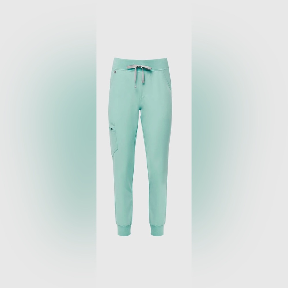 Figs High Waisted Zamora Joggers in Seaglass Size Medium